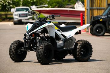2023 YAMAHA Raptor 90 in a WHITE exterior color. Family PowerSports (877) 886-1997 familypowersports.com 