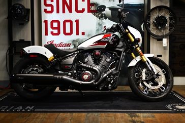New 2025 Indian Motorcycle 101 SCOUT WHITE METALLIC WITH GRAPHICS TEC 49ST 