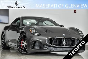 2024 Maserati GranTurismo Trofeo in a GRIGIO MARATEA exterior color. Maserati of Glenview 847-904-6379 maseratiglenview.com 