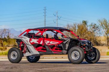 2025 CAN-AM MAVERICK X3 MAX X RS TURBO RR WITH SMARTSHOX FIERY RED AND HYPER SILVER 