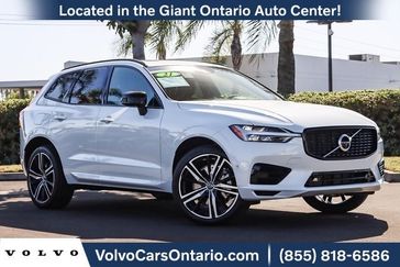 2021 Volvo XC60 Recharge Plug-In Hybrid T8 R-Design in a Crystal White exterior color and Blackinterior. Ontario Auto Center ontarioautocenter.com 