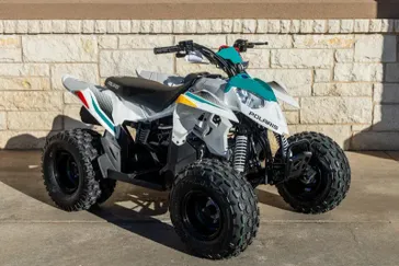 2025 Polaris OUTLAW 110 EFI BRIGHT WHITE AND RADIANT GREEN