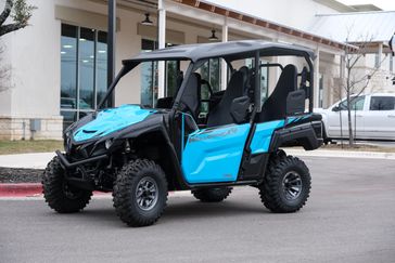 2023 YAMAHA Wolverine RMAX4 R-SPEC  in a Cyan / Yamaha Black exterior color. Family PowerSports (877) 886-1997 familypowersports.com 