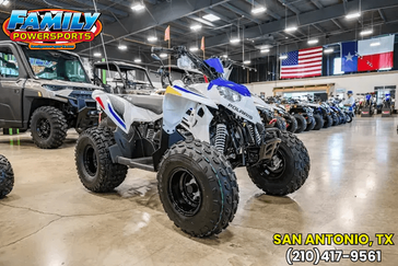 2025 Polaris OUTLAW 110 EFI BRIGHT WHITE AND BLUE