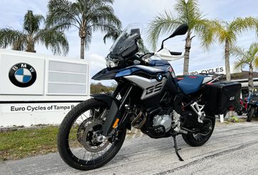 2023 BMW F 850 GS in a GRATIVITY BLUE METALLIC exterior color. Euro Cycles of Tampa Bay 813-926-9937 eurocyclesoftampabay.com 