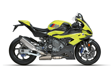 2022 BMW M 1000 RR in a Sao Paulo Yellow exterior color. San Jose BMW Motorcycles 555-555-5555 sjbmw.com 