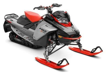 2022 Ski-Doo MXZ X-RS in a Hyper Silver exterior color. New England Powersports 978 338-8990 pixelmotiondemo.com 