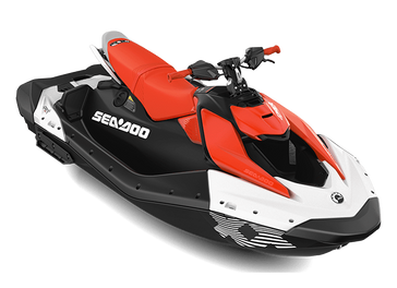 2024 SEADOO SPARK TRIXX 3UP 90HP DRAGON RED AND WHITE 