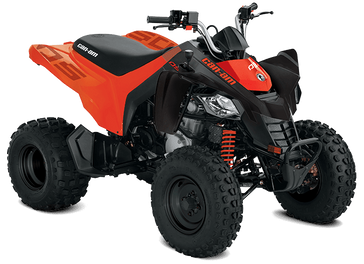 2025 Can-Am DS 2X4 2504ST BLACK AND CANAM RED