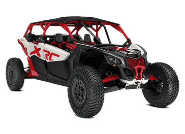 2025 Can-Am MAVERICK X3 MAX X RC TURBO RR HYBRID WHITE AND LEGION RED