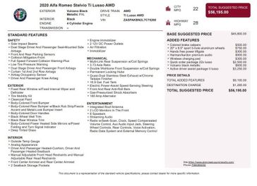 Used 2020 Alfa Romeo Stelvio Ti