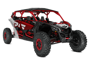 2024 Can-Am MAVERICK MAX X RS 72 TURBO RR CALI FIERY RED AND HYPER SILVER