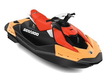 2024 SEADOO SPARK 2UP 90HP CONVENIENCE PACKAGE WITH SOUND SYSTEM SUNRISE ORANGE AND DRAGON RED 