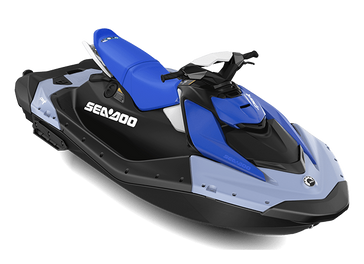 2024 SEADOO SPARK 3UP 90HP CONVENIENCE PACKAGE  WITH SOUND SYSTEM DAZZLING BLUE AND VAPOR BLUE 