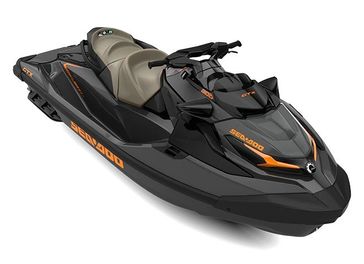 2023 SEA DOO GTX 300  in a ECLIPSE BLACK / ORANGE CRUSH exterior color. Cross Country Powersports 732-491-2900 crosscountrypowersports.com 