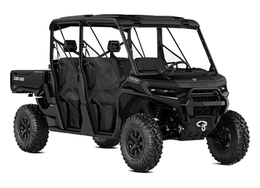 NEW 2026 CAN-AM DEFENDER MAX XT HD11 WITH 1025 INCH TOUCHSCREEN  in a STEALTH BLACK exterior color. Family PowerSports (877) 886-1997 familypowersports.com 