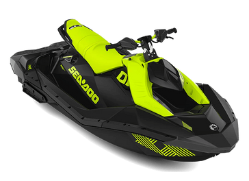 2023 SEADOO PWC SPARK TRIXX 90 GN 3UP IBR 23  in a GREEN exterior color. Family PowerSports (877) 886-1997 familypowersports.com 