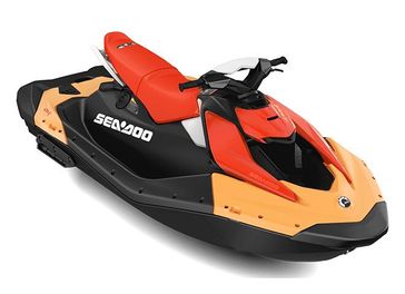 New 2026 Sea-Doo PWC SPARK CONVENIENCE 90 OR 3UP IBR 26  SUN ORANGE  DRAGON RED 