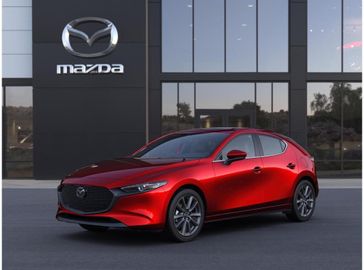 2024 Mazda Mazda3 2.5 S in a Soul Red Crystal Metallic exterior color and Greigeinterior. BEACH BLVD OF CARS beachblvdofcars.com 