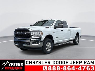 2023 RAM 2500 Big Horn in a Bright White Clear Coat exterior color and Diesel Gray/Blackinterior. McPeek's Chrysler Dodge Jeep Ram of Anaheim 888-861-6929 mcpeeksdodgeanaheim.com 