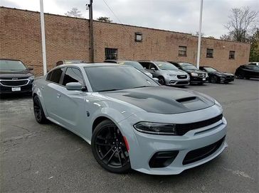 2022 Dodge Charger SRT Hellcat Widebody in a Smoke Show exterior color and Blackinterior. Glenview Luxury Imports 847-904-1233 glenviewluxuryimports.com 