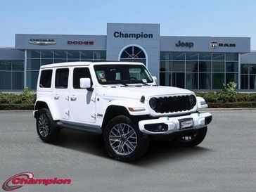 2024 Jeep Wrangler 4-door High Altitude 4xe in a Bright White Clear Coat exterior color and NAPPA LEATHERinterior. Champion Chrysler Jeep Dodge Ram 800-549-1084 pixelmotiondemo.com 