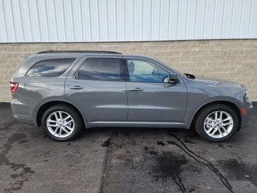 2023 Dodge Durango Gt Premium Rwd in a Destroyer Gray Clear Coat exterior color and Blackinterior. Wilmington Auto Center Chrysler Dodge Jeep Ram (937) 556-6430 wilmingtonautocentercdjr.com 