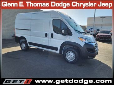 2023 RAM Promaster 1500 Cargo Van High Roof 136' Wb in a Bright White Clear Coat exterior color and Blackinterior. Glenn E Thomas 100 Years Of Excellence (866) 340-5075 getdodge.com 