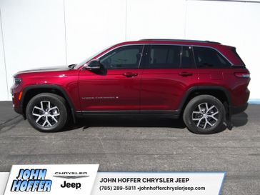 2023 Jeep Grand Cherokee Limited in a RED exterior color. John Hoffer Chrysler Jeep 785-289-5811 johnhofferchryslerjeep.com 