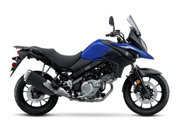 2023 Suzuki V-Strom in a Blue exterior color. Parkway Cycle (617)-544-3810 parkwaycycle.com 