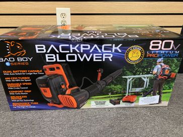 2024 Bad Boy Mowers 80V Dual Port Backpack Blower with 5 Ah Battery 