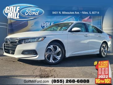 2020 Honda Accord Sedan EX in a White exterior color and Blackinterior. Glenview Luxury Imports 847-904-1233 glenviewluxuryimports.com 