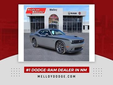 2023 Dodge Challenger R/T in a Destroyer Gray Clear Coat exterior color and Blackinterior. Melloy Dodge RAM FIAT 505-588-4459 melloydodge.com 