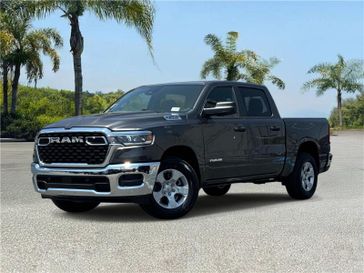 New 2026 RAM 1500 Tradesman Crew Cab 4x2 5'7' Box in a Granite Crystal Metallic Clear Coat exterior color and Blackinterior. Southbay Chrysler Jeep Dodge Ram (424) 404-5521 pixelmotiondemo.com 