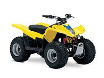 2023 Suzuki QuadSport in a Yellow exterior color. New England Powersports 978 338-8990 pixelmotiondemo.com 