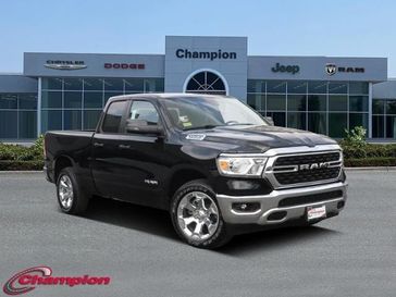 2024 RAM 1500 Big Horn Quad Cab 4x2 6'4' Box in a Diamond Black Crystal Pearl Coat exterior color and DELUXE CLOTHinterior. Champion Chrysler Jeep Dodge Ram 800-549-1084 pixelmotiondemo.com 