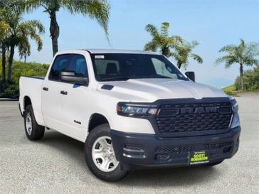 New 2025 RAM 1500 Tradesman in a White exterior color and Diesel Gray/Blackinterior. Southbay Chrysler Jeep Dodge Ram (424) 404-5521 pixelmotiondemo.com 