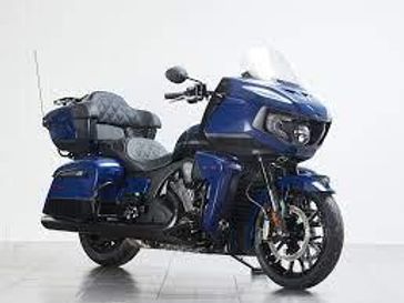2025 INDIAN MOTORCYCLE PURSUIT DARK HORSE 112  RA 49ST BLACK METALLIC VIVID CRYSTAL W SPRINGFIELD BLUE 