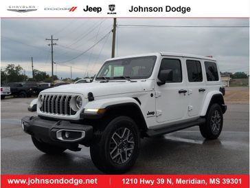 New 2025 Jeep Wrangler 4-door Sahara Bright White Clear Coat