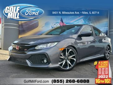 2019 Honda Civic Si Sedan Si in a Modern Steel Metallic exterior color and Blackinterior. Glenview Luxury Imports 847-904-1233 glenviewluxuryimports.com 