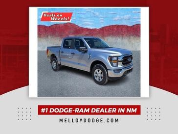 2023 Ford F-150 XLT in a Silver exterior color and Blackinterior. Melloy Dodge RAM FIAT 505-588-4459 melloydodge.com 