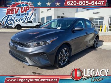 2023 Kia Forte LXS in a Gravity Gray exterior color and Blackinterior. Legacy Auto Center 620-315-9264 legacyautocenter.net 