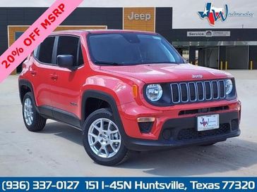 2023 Jeep Renegade Latitude 4x4 in a Colorado Red Clear Coat exterior color and Blackinterior. Wischnewsky Dodge 936-755-5310 wischnewskydodge.com 