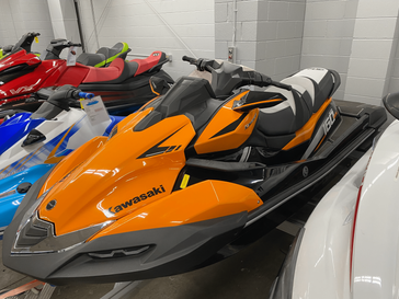 2023 Kawasaki JET SKI ULTRA 160LXS  in a ORANGE exterior color. Rod's Ride On Powersports (608) 788-4514 pixelmotiondemo.com 