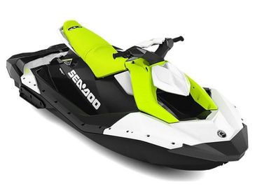 2023 Seadoo PWC SPARK CONV 90 WH 3UP  in a Manta Green exterior color. New England Powersports 978 338-8990 pixelmotiondemo.com 