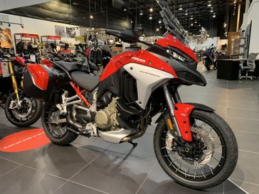 2023 Ducati Multistrada V4 S  in a RED exterior color. SoSo Cycles 877-344-5251 sosocycles.com 