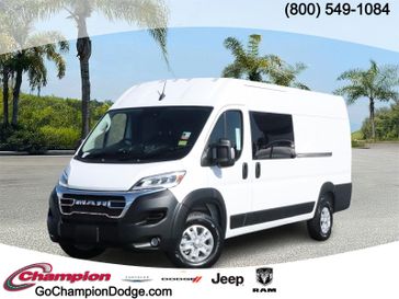 2024 RAM Promaster 3500 Slt Cargo Van High Roof 159' Wb Ext in a Bright White Clear Coat exterior color and VINYL BUCKET Sinterior. Champion Chrysler Jeep Dodge Ram 800-549-1084 pixelmotiondemo.com 