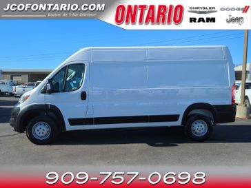2023 RAM Promaster 2500 Cargo Van High Roof 159' Wb in a Bright White Clear Coat exterior color and Blackinterior. Jeep Chrysler Dodge RAM FIAT of Ontario 909-757-0698 jcofontario.com 