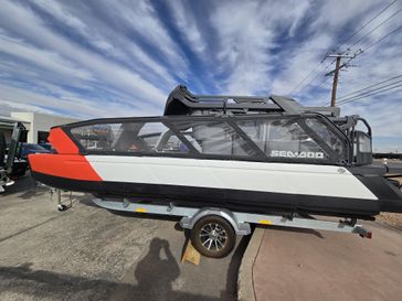 2024 SEADOO SWITCH SPORT 21 230HP GALVANIZED TRAILER LAVA RED  in a LAVA RED exterior color. Family PowerSports (877) 886-1997 familypowersports.com 