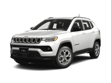 2024 Jeep Compass Latitude 4x4 in a Bright White Clear Coat exterior color and Blackinterior. Victor Chrysler Dodge Jeep Ram 585-236-4391 victorcdjr.com 